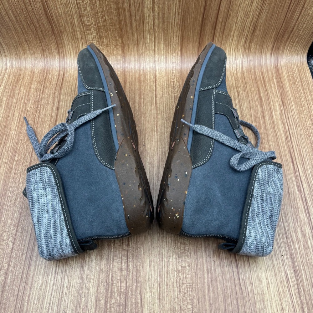 Chaco Barbary Boot Blue Gray Womens 10.5 Suede Leather Wool Lace Up J106392 - Picture 5 of 8